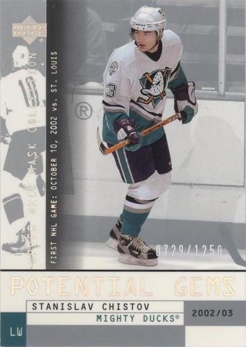 2002-03 Upper Deck Mask Collection - Stanislav Chistov #169