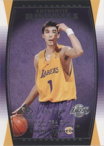 2004-05 SP Game Used - Sasha Vujacic #110