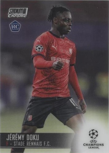 2020-21 Topps Stadium Club Chrome UCL Jeremy Doku #22