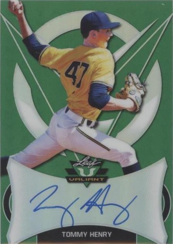 2019 Leaf Valiant - Tommy Henry #BA-TH1