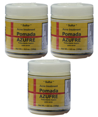 3 Sulfur Acne Treatment Pomada Azufre Trata,miento Topico Para Acne