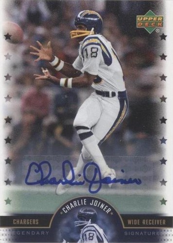 2005 Upper Deck NFL Legends Charlie Joiner #LS-CJ