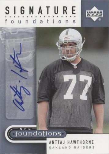 2005 Upper Deck NFL Foundations Anttaj Hawthorne #SF-AH