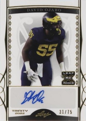 2022 Leaf Trinity David Ojabo #BA-DO1