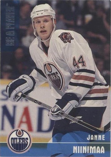 1999-00 In the Game Be A Player Memorabilia - Janne Niinimaa #76