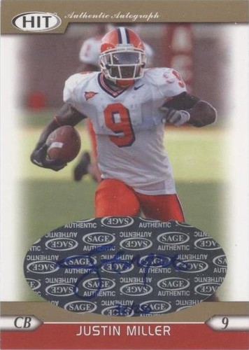 2005 SAGE Hit Justin Miller #A49