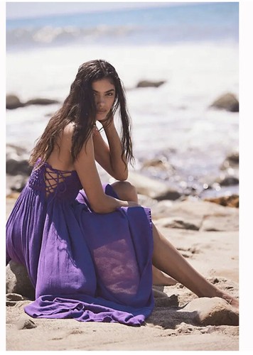 

Free People Бесконечное лето Повышение температуры Макси-платье Grape Juice, Фиолетовый