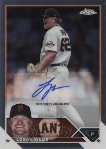 Logan Webb Autograph サイン 2023 Topps　オート 2023 Topps Series 2 - LOGAN WEBB - SF Giants - P - Baseball