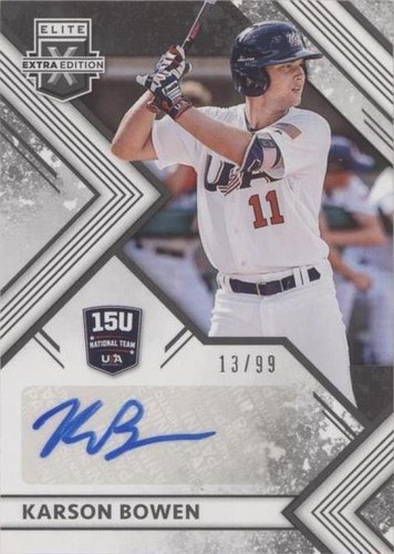 2018 Panini Elite Extra Edition - Karson Bowen #15U-KB