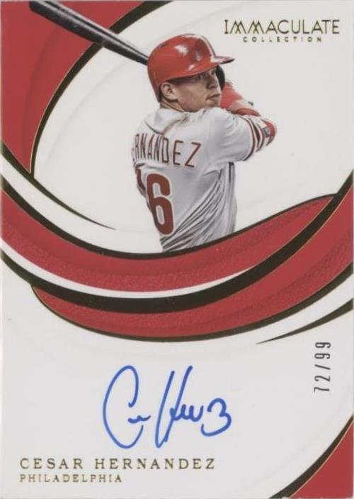 2019 Panini Immaculate Collection - Cesar Hernandez #S-CH