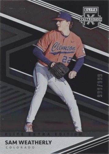 2020 Panini Elite Extra Edition - Sam Weatherly #81