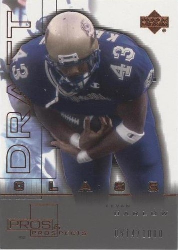 2001 Upper Deck Pros & Prospects Kevan Barlow #105