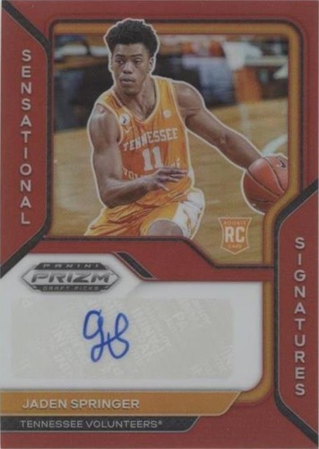 2021-22 Panini Prizm Draft Picks - Jaden Springer #SS-JSP