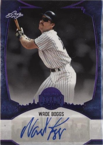 2024 Leaf a Bronx Legacy - Wade Boggs #BA-WB1