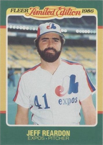 1986 Fleer Limited Edition Baseball Superstars - Jeff Reardon #35