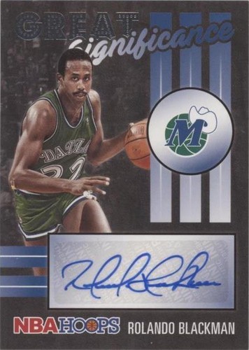 2020-21 Panini NBA Hoops - Rolando Blackman #GS-RBL