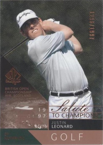 2003 SP Authentic - Justin Leonard #92