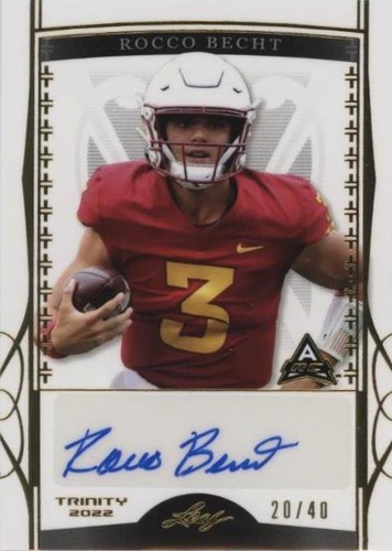2022 Leaf Trinity Rocco Becht #BA-RB1