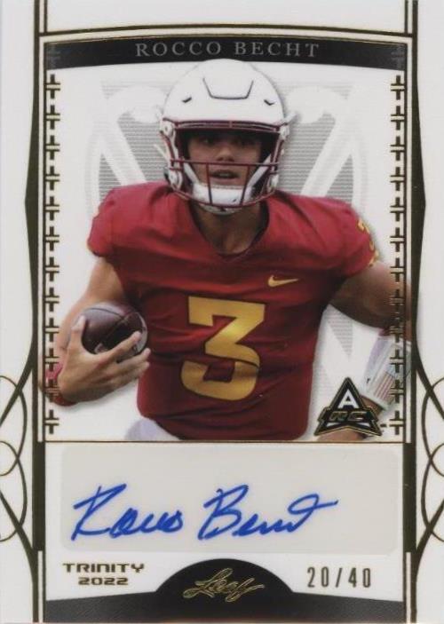 2022 Leaf Trinity Rocco Becht #BA-RB1