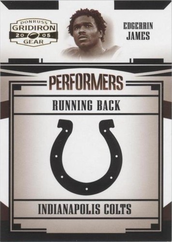 2005 Donruss Gridiron Gear Edgerrin James #P-18