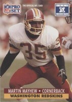 1992 Pro Set NFL Experience Martin Mayhew #35