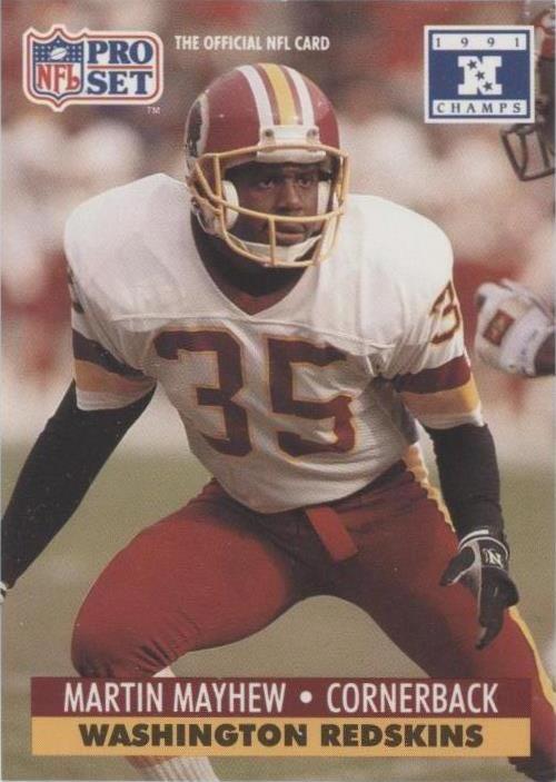 1992 Pro Set NFL Experience Martin Mayhew #35