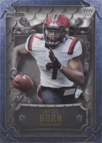 2021 Wild Card MATTE Jaycee Horn #WWB-15