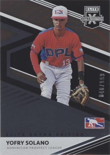 2020 Panini Elite Extra Edition - Yofry Solano #179