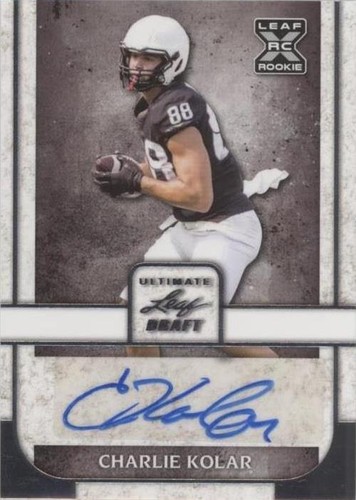 2022 Leaf Ultimate Draft Charlie Kolar #BA-CK1