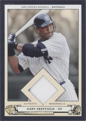 2005 Upper Deck Origins - Gary Sheffield #PB-GS