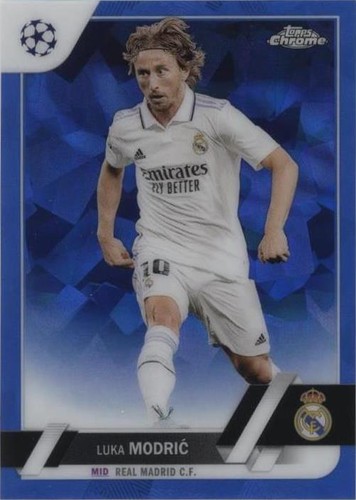 2022-23 Topps Chrome Sapphire Edition UEFA Club Competitions Luka Modric #62