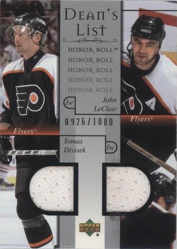 2001-02 Upper Deck Honor Roll - John LeClair Tomas Divisek #97