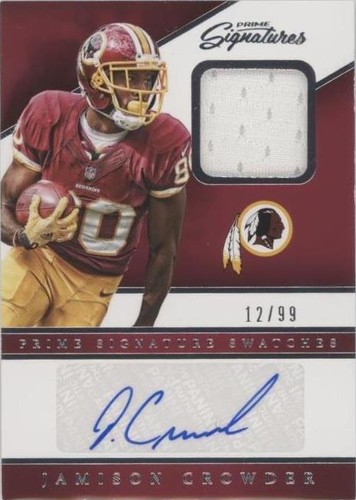 2016 Panini Prime Signatures Jamison Crowder #PSS-JC