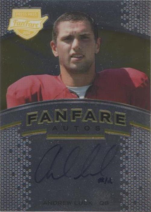 Press Pass Fanfare Andrew Luck 2012 #FF-AL