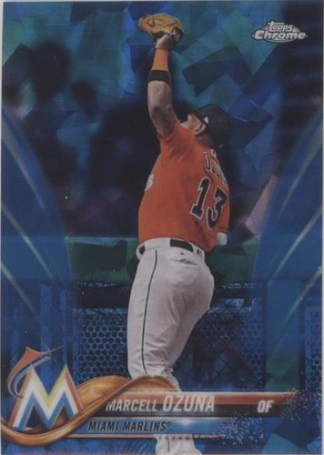 2018 Topps Chrome Sapphire Edition - Marcell Ozuna #132