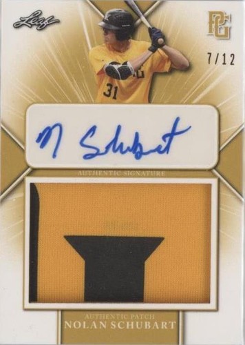 2021 Leaf Perfect Game National Showcase - Nolan Schubart #PA-NS1