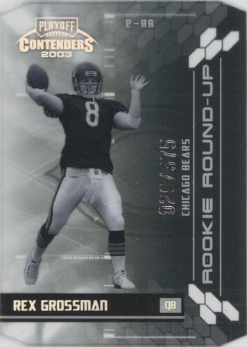 2003 Playoff Contenders Rex Grossman #RR-9