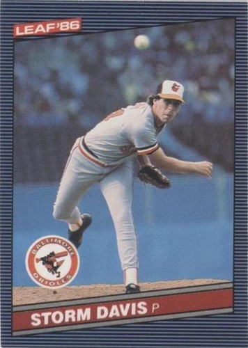 1986 Leaf Canadian - Storm Davis #99