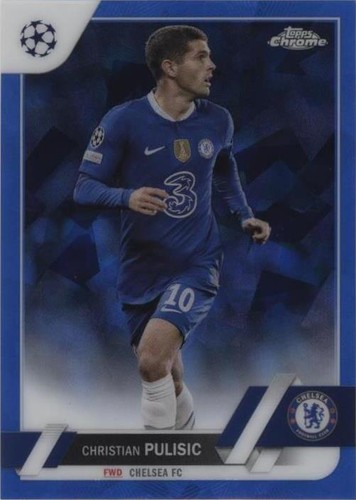 2022-23 Topps Chrome Sapphire Edition UEFA Club Competitions Christian Pulisic #144