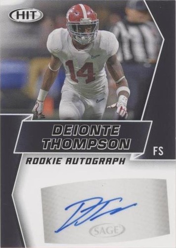 2019 Sage Hit Premier Draft Deionte Thompson #A42