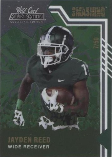 2021 Wild Card Alumination NIL Collegiate Edition Jayden Reed #ANSM-4