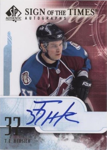 2008-09 SP Authentic - T.J. Hensick #ST-HE