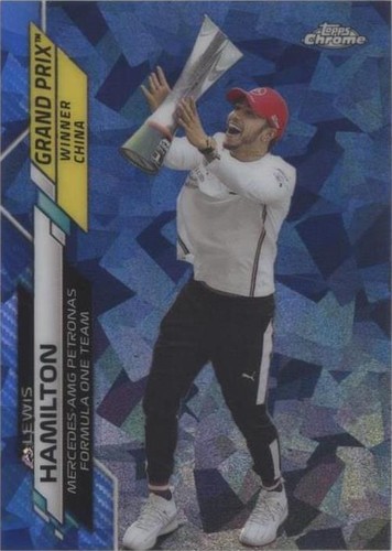 2020 TOPPS CHROME F1 SAPPHIRE EDITION #1 LEWIS HAMILTON PSA