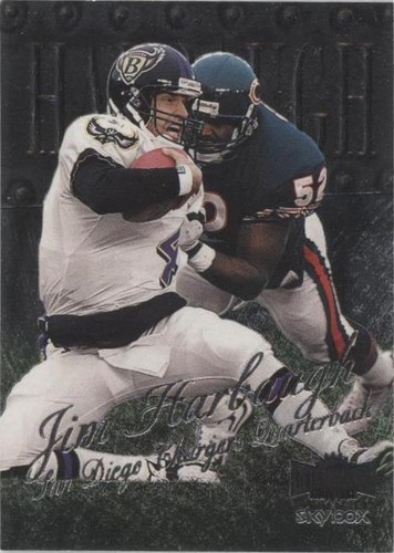 1999 Skybox Metal Universe Jim Harbaugh #58