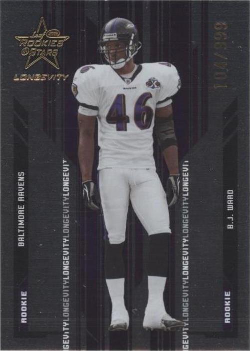 2005 Leaf Rookies & Stars Longevity B.J. Ward #194