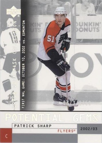 2002-03 Upper Deck Mask Collection - Patrick Sharp #128