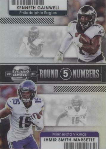 2021 Panini Contenders Optic Ihmir Smith-Marsette Kenneth Gainwell #RN-KGA