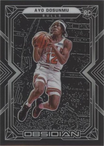 Ayo Dosunmu 2021-22 Rc Auto Obsidian Blue /27 Rookie Autograph
