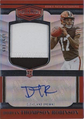 2023 Panini Plates & Patches Dorian Thompson-Robinson #RPA-37