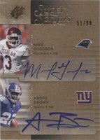 2009 SPx Andre Brown Mike Goodson #D-GB
